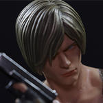 Leon Kennedy figure close-up